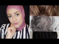 طريقة علاج الشعر الابيض 💆طريقة صبغ الشعر الابيض ..الشيب في البيت بالون الاسود او البني