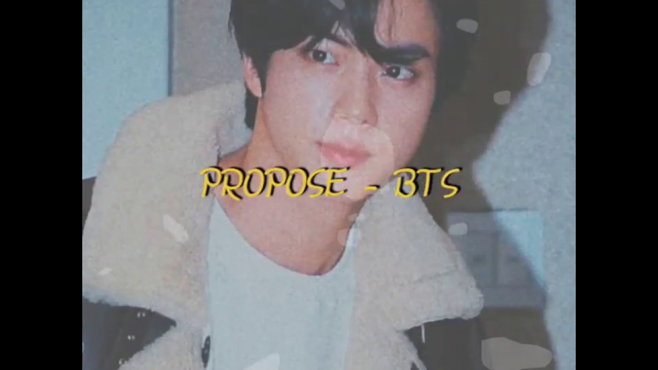 Lirik \u0026 terjemahan lagu Propose - BTS