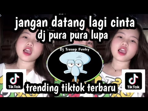 DJ JANGAN DATANG LAGI CINTA II DJ PURA PURA CINTA SOUND TRENDING TIKTOK TERBARU