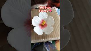 how to make super clay hibiscus flowers 🌺#shorts #hiphop #flowers  #super #clay #hibiscus #trending