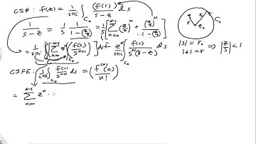 Taylor series for functions of a complex variable