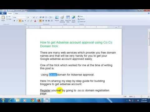 AdSense account approval a little trick
