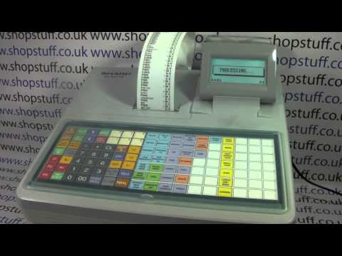 HOW TO ISSUE A RESETTING Z1 PLU REPORT ON THE SHARP XE-A217 / XE-A117 CASH REGISTER