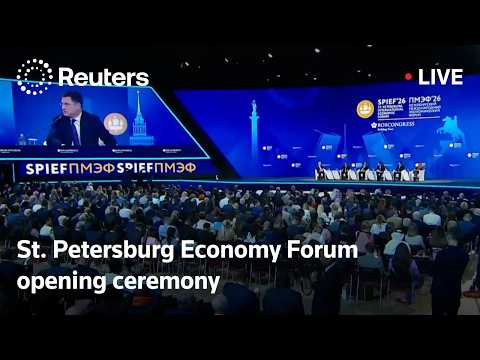 LIVE: Putin attends St. Petersburg Economic Forum opening ceremony
