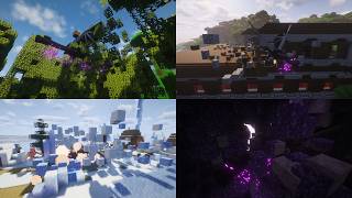Ender Dragon Destroys End Island - Minecraft Mod Showcase