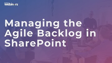 Managing the Agile Backlog in SharePoint