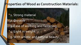 PROPERTIES OF WOOD MODULE 7