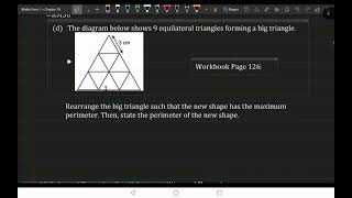 Maximum perimeter by arranging 9 equilateral triangles