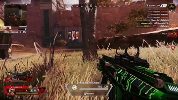 Apex Legends shooting while being down with Longbow