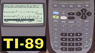 TI-89 Calculator - 10 - Using the Algebraic Equation Solver