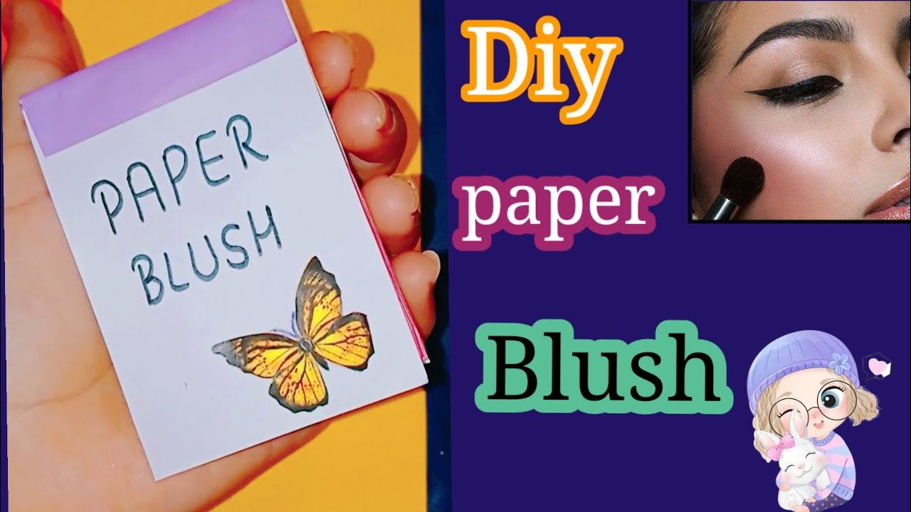 How to make paper Blush at home|Diy paper Blush || homemade paper Blush|| paper Blush||
