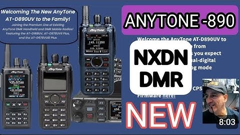 In Stock ! Anytone AT-D890uv Martin Lynch