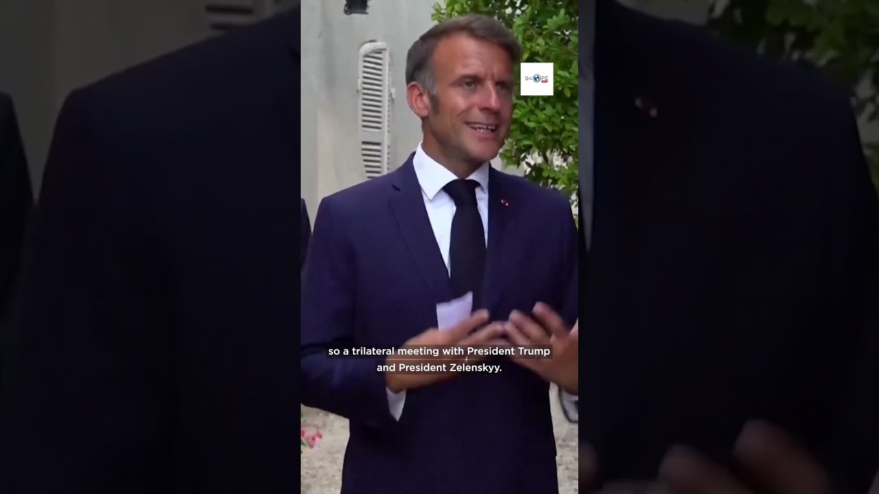 French President Says Trump Was Very Clear The US Wants To Achieve A Ceasefire At Alaska Summit