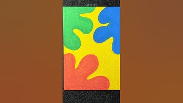 How to draw easy abstract art for beginners with acrylic | Create colorful abstract art step-by-step