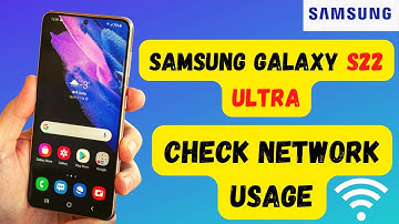 Samsung S22 Ultra - WiFi / Data Usage | Check Network usage in Samsung S22 Ultra || 2022