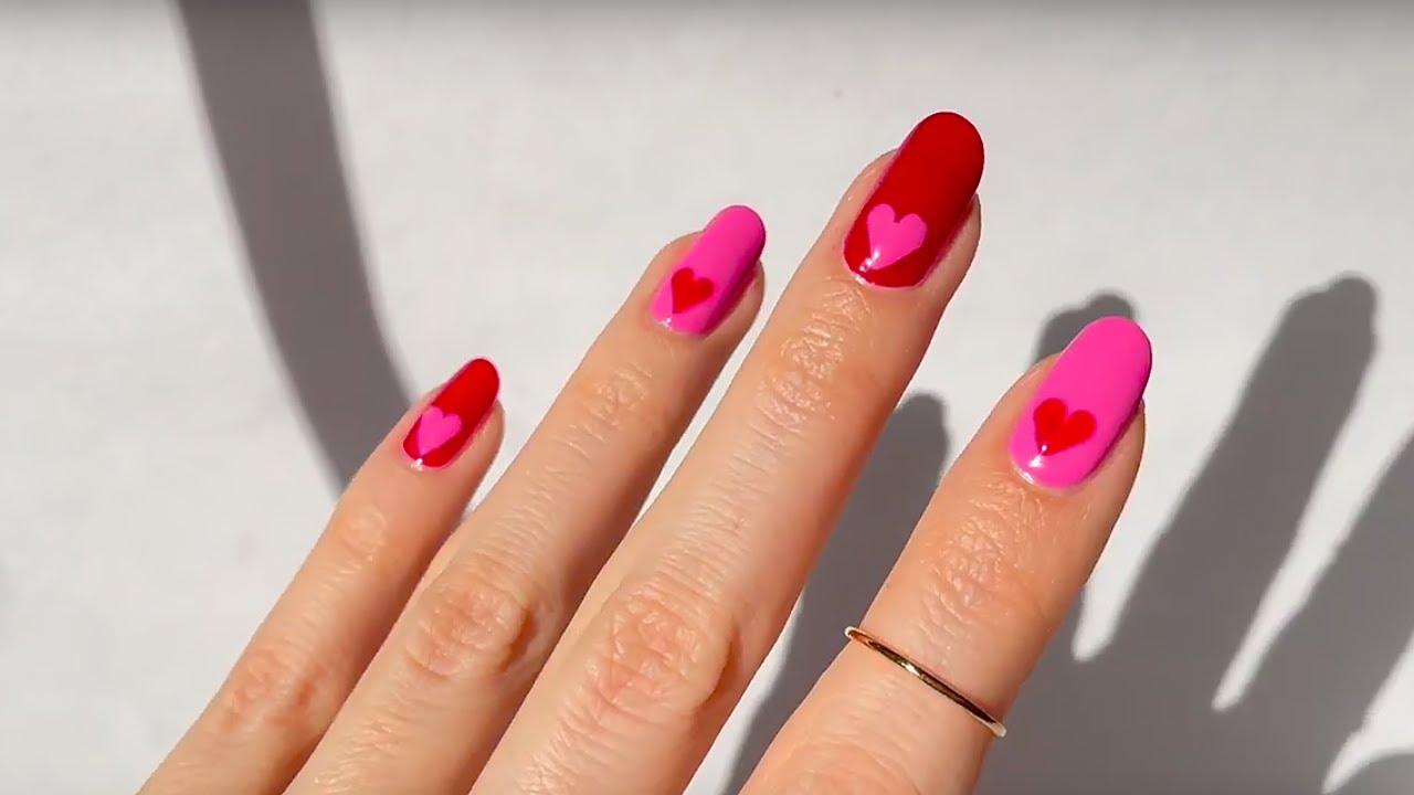 43 Heart Design Nails for Valentines Day in 2024