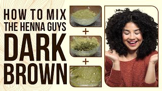 How To Mix Dark Brown Henna Hair Dye 2 Step-Process