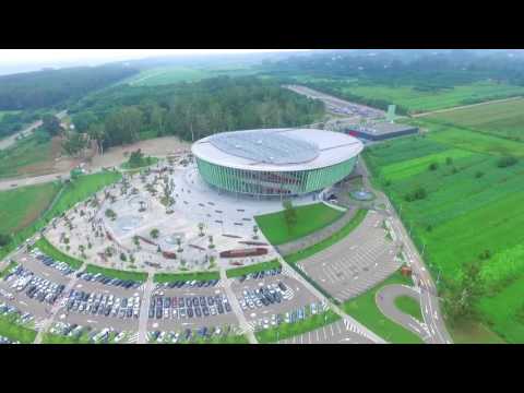 Black Sea Arena - კრისტინა აგილერას კონცერტის წინ ციდან დანახული საკონცერტო დარბაზი