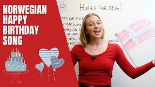 Norwegian happy birthday song - Hurra for deg!