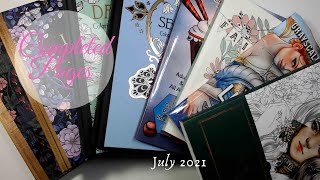 COMPLETED COLORING PAGES| July 2021 Guide