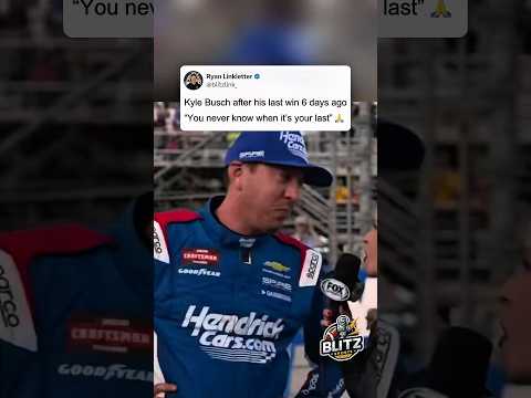 RIP to absolute legend in Kyle Busch. Prayers for his family and loved ones 🥺