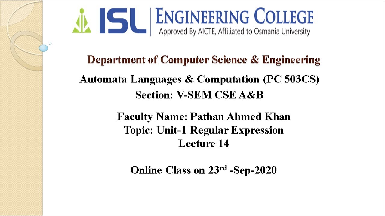 Regular Expression lecture 14 - YouTube