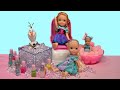 Olaf's animal spa ! Elsa &amp; Anna toddlers - nail polish - fizzy bath - Barbie dolls