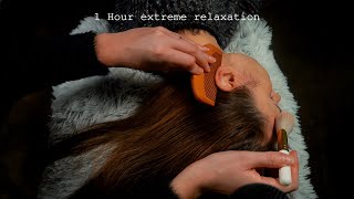 ASMR 1 hour relaxing Scalp massage for sleep  No talking