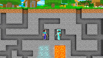 HOW NOT DIG TREASURE MINE CHALLENGE! Minecraft NOOB vs PRO! 100% TROLLING SECRET ENTRANCE BATTLE