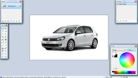 Volkswagen Golf virtual car tuning with Paint.NET (making of video)