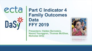 Part C Indicator 4: Family Outcomes Data FFY 2019