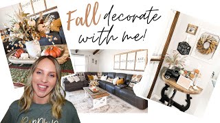 FALL DECORATE WITH ME! | DECOR TIPS \& TRICKS | PART 1