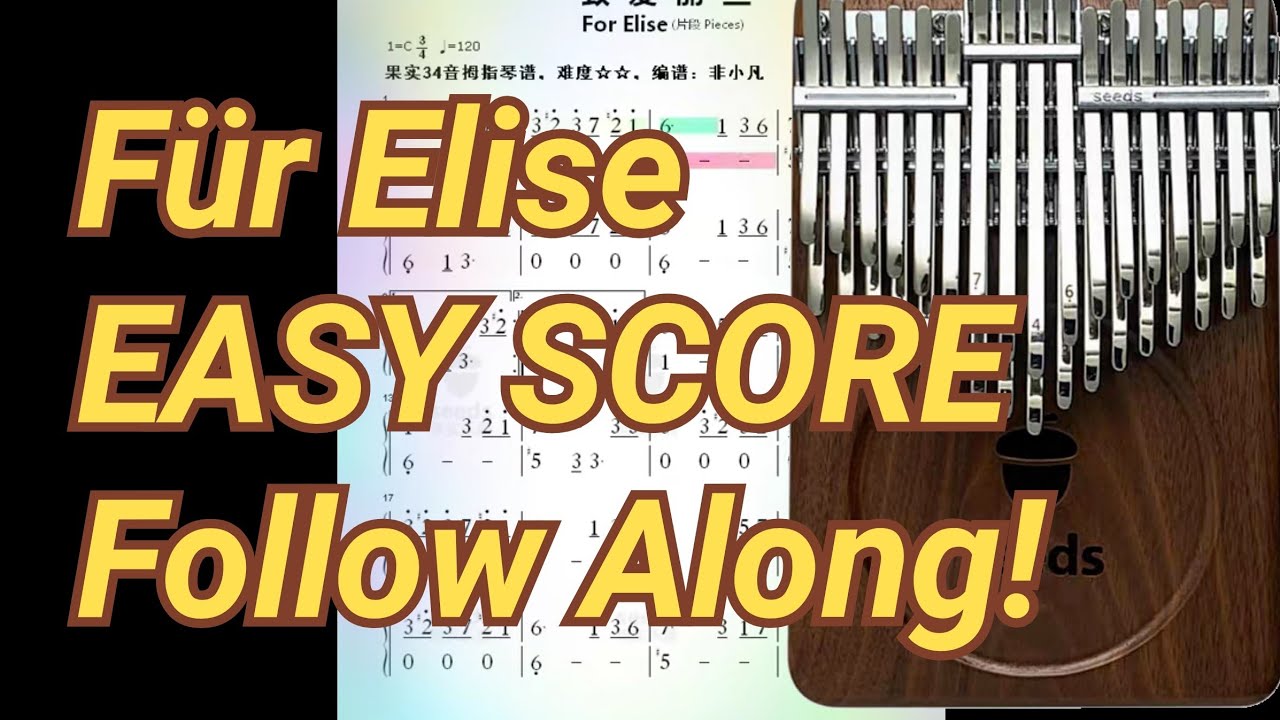 Für Elise (Beethoven)  Seeds Pisces Plus 41-Key & Pisces 34-Key Kalimba  Cover 