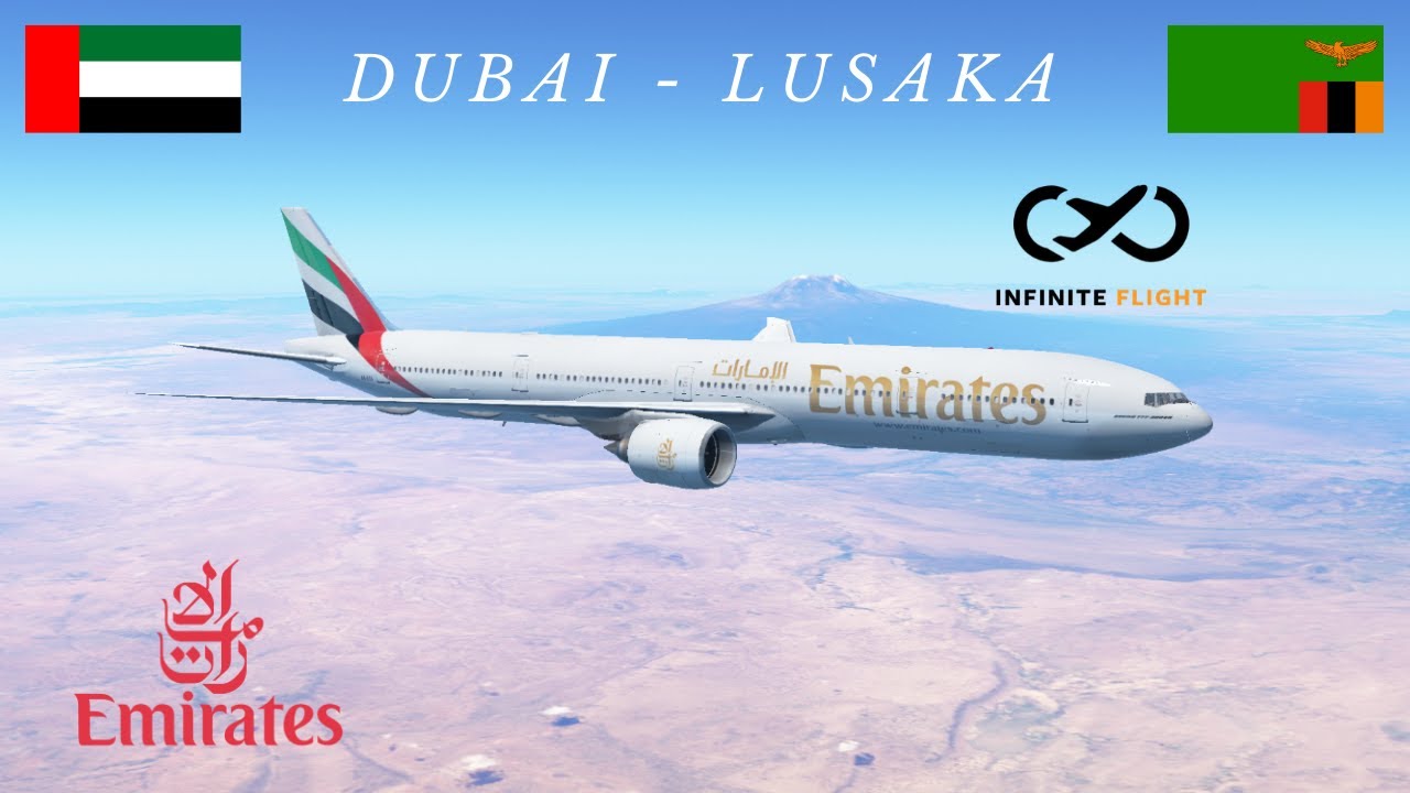 Infinite Flight - Dubai to Lusaka | Emirates 777 - YouTube