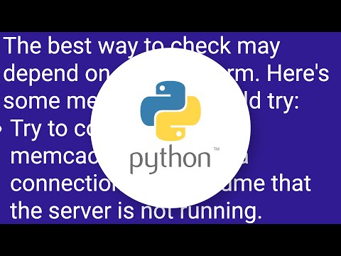 How to check if memcached is running and start it if not from python?
