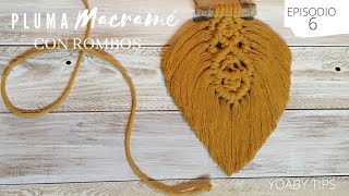 Pluma macramé | macramé feather