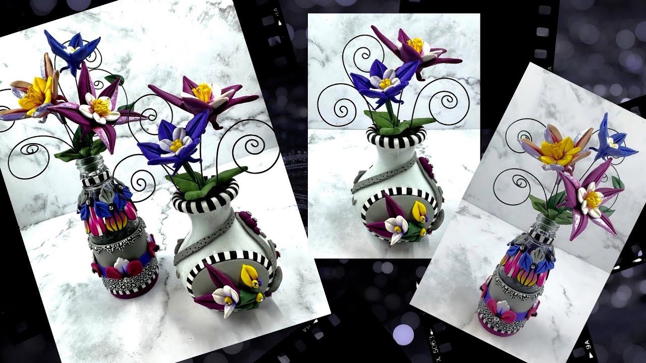 POLYMER CLAY PROJECT TUTORIAL: THE COLUMBINE VASES...