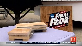 Final Four floor arrives