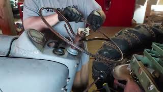 1953 Ford Golden Jubilee. Steering wheel removal & rubber grommet replacement.
