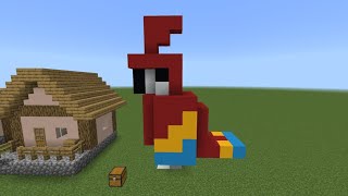 How To Build A Parrot Statue In Minecraft 1.19+ Java/Bedrock