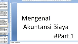 Introduction to cost accounting #part 1 : introduction
