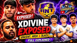 XDivine & Viper Exposed Vincent Arsh & Black😱🔥RNTX🥶XDivine & Roshan Left Team🤔#freefire #ffnews#rntx