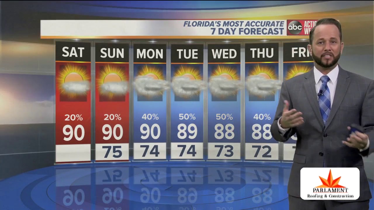 tampax compak Florida's Most Accurate Forecast with Jason on Saturday, October 5, 2019