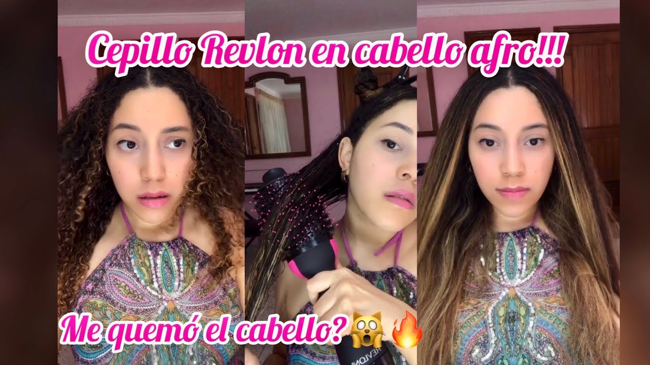 Pruebo el cepillo secador de #Revlon en mi cabello rizado - YouTube