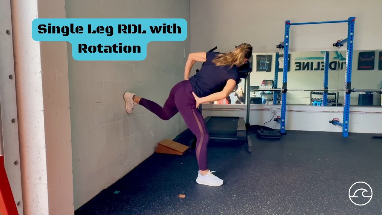 Single Leg Rdl Rotation Illustrations Single Leg Romanian Deadlift with Rotation - YouTube