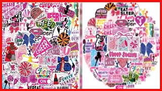 Cheerleaders Stickers 50PCS – Waterproof Vinyl for Laptops, Bottles & More