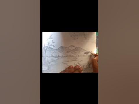 How to draw Mountains/Step by step - YouTube