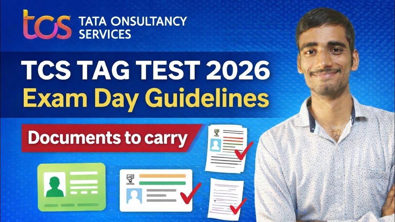 Tcs Tag Rope TCS TAG Test 2026 | Exam Day Guidelines & Documents to Carry | Must ...