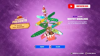 How To Get Wintry Whirligig Glider In Fortnite Winterfest Presents 2022