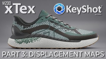 Connecting a Displacement Map - Using xTex U3M Materials In Keyshot Part 3